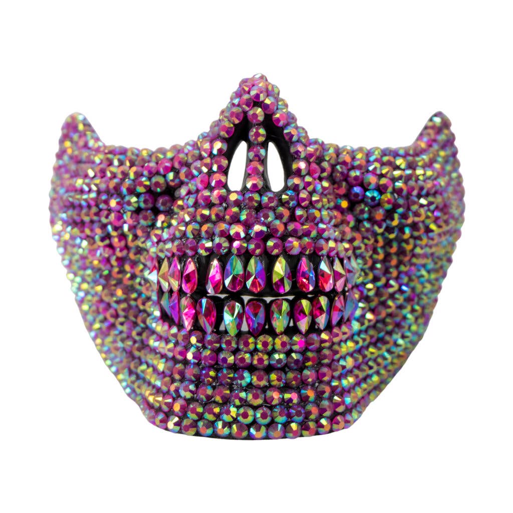 Rhinestone Skull Mask