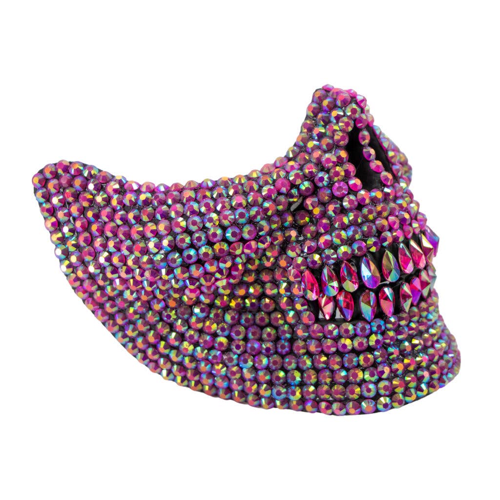 Rhinestone Skull Mask