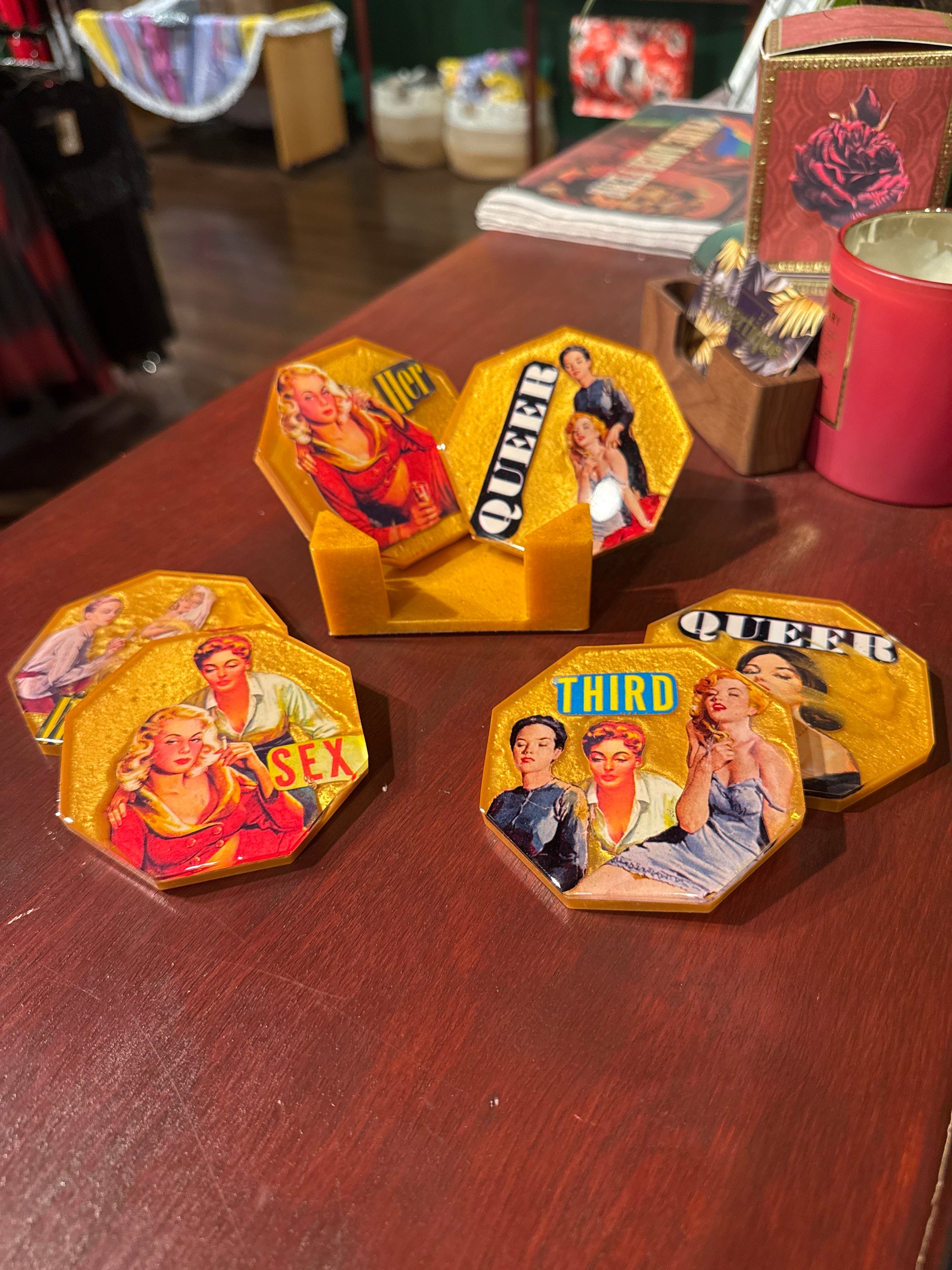 Qt Gals coasters