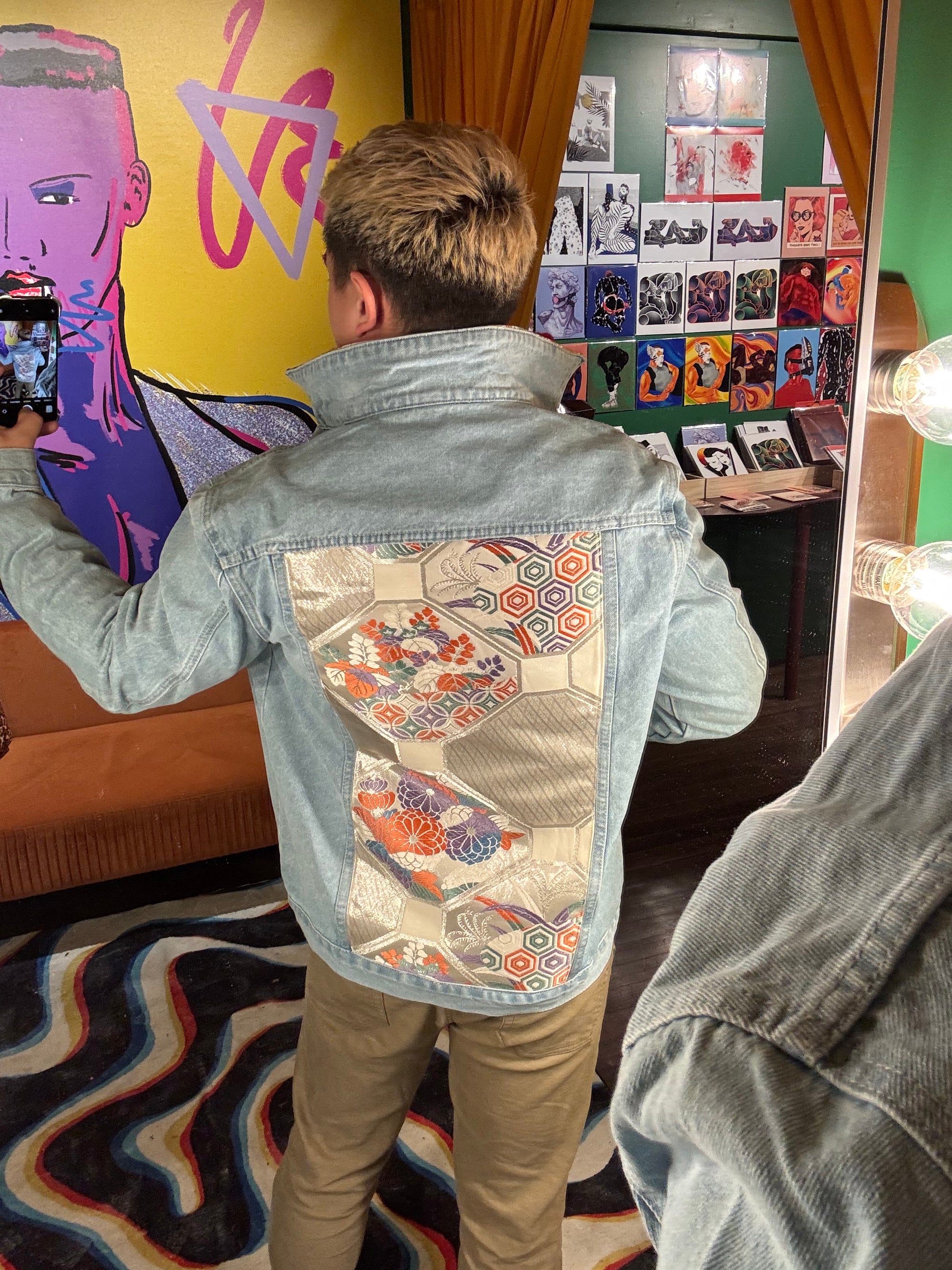 Q-mono Jean Jacket