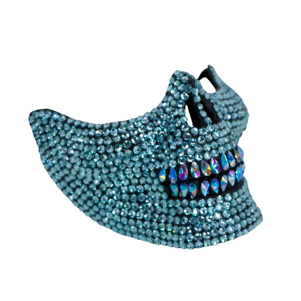 Rhinestone Skull Mask